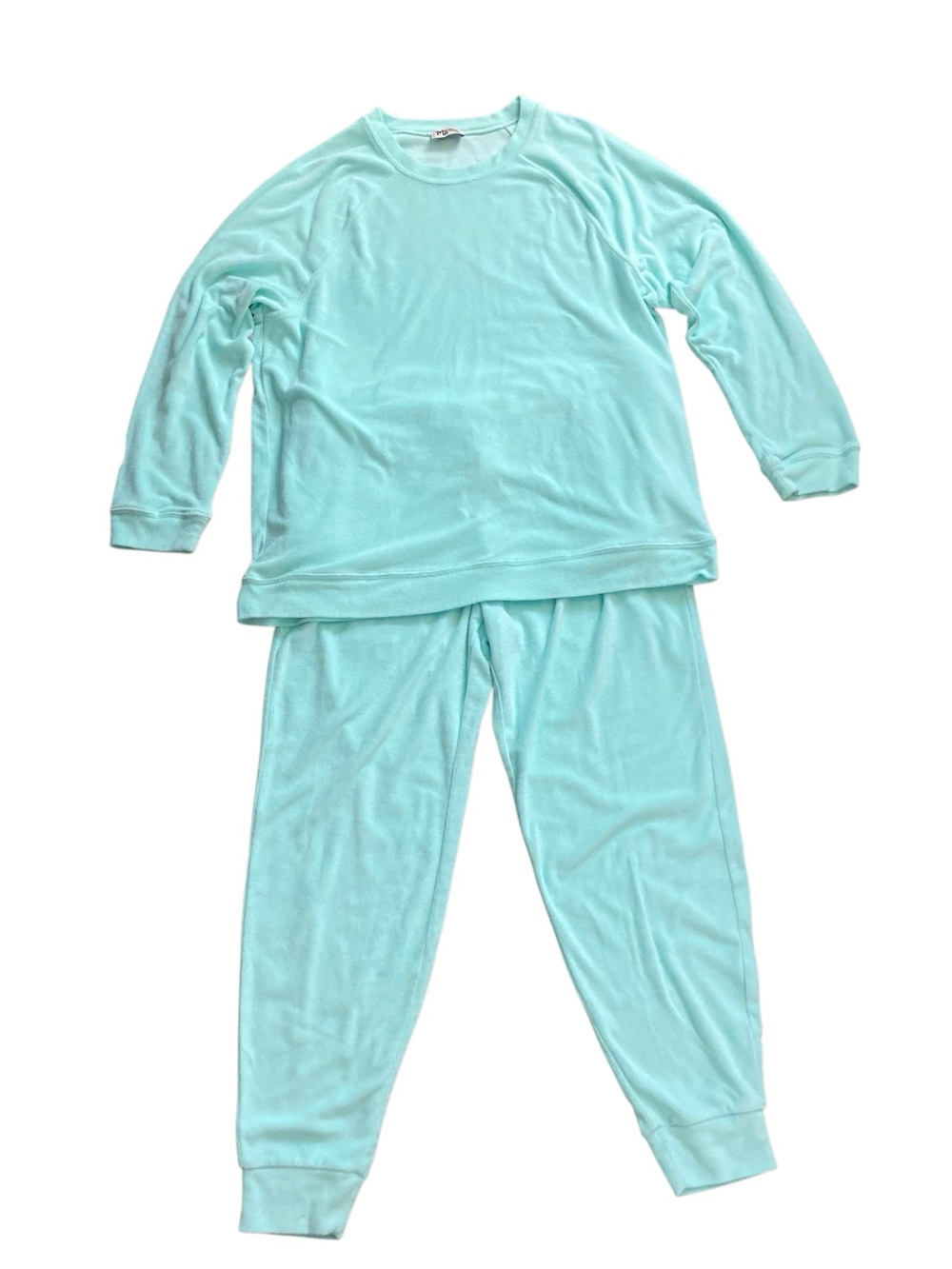 Show Me Your MuMu Aqua Terry Chillin Set Sweatsuit Women’s X-Large Mint Green